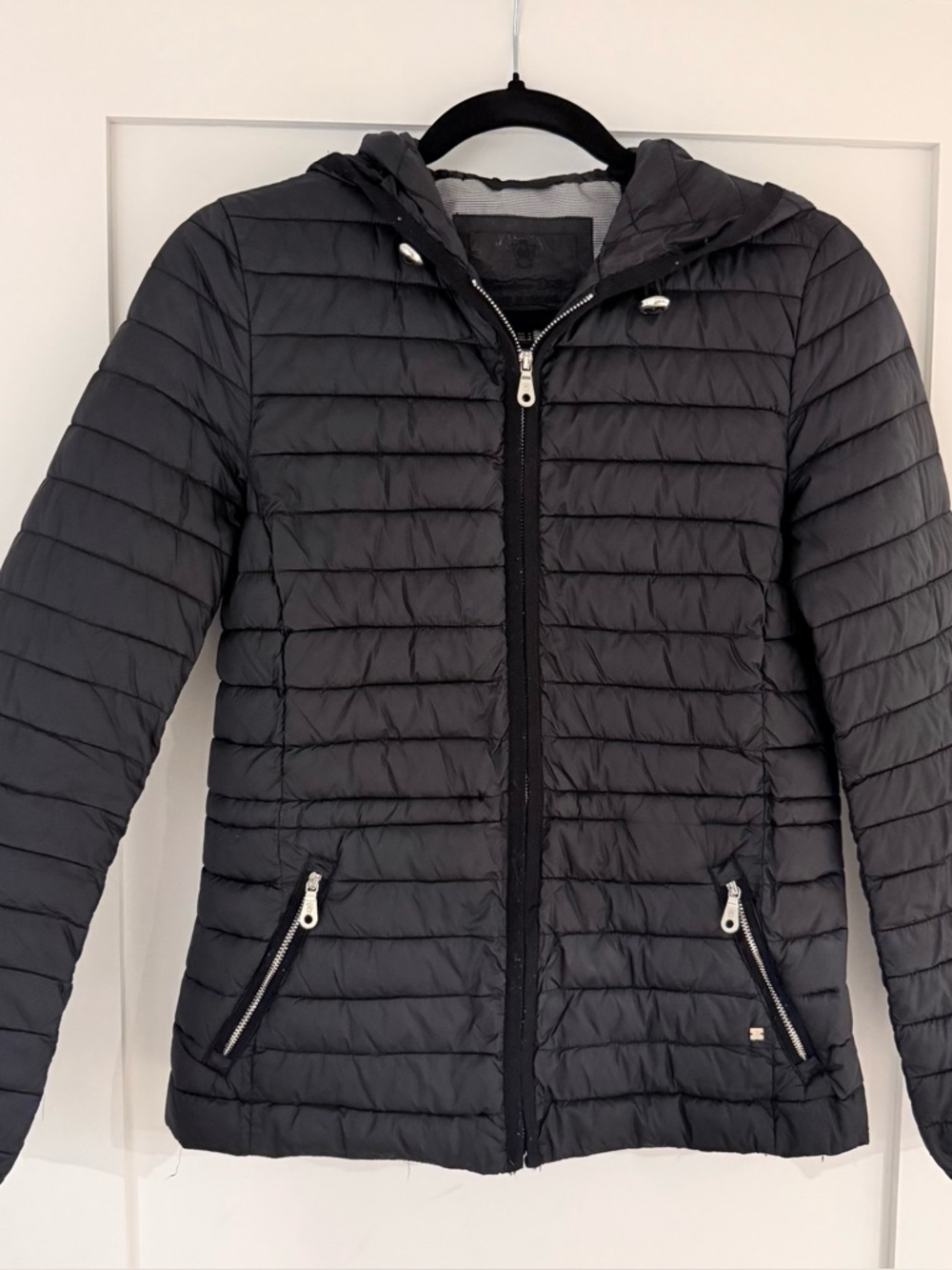 Massimo Dutti Lightweight Quilted Hooded Jacket
